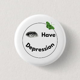 Badge Rond 2,50 Cm "OEil" ont la dépression_papillon