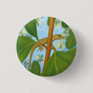 Badge Rond 2,50 Cm Oh mon dieu ! Peinture de gecko