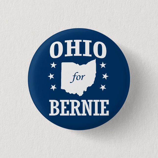 BADGE ROND 2,50 CM OHIO POUR BERNIE SANDERS (Devant)
