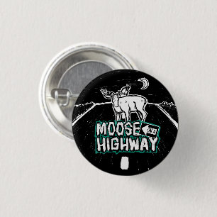 Badge Rond 2,50 Cm Oie sur un bouton de la route