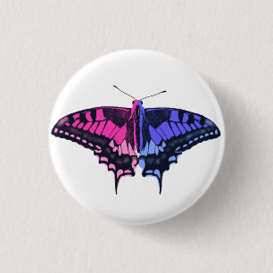 Badge Rond 2,50 Cm Omnisexual Pride Flag Swallowtail Butterfly