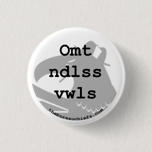 Badge Rond 2,50 Cm Omt bouton de Ndlss Vwls 1,25"