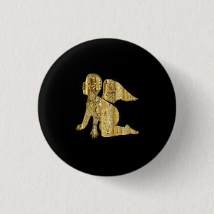Badge Rond 2,50 Cm Or bébé ange