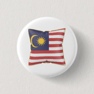 Badge Rond 2,50 Cm Oreiller avec le drapeau de la Malaisie