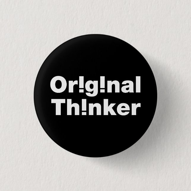 Badge Rond 2,50 Cm Original Thinker (Devant)