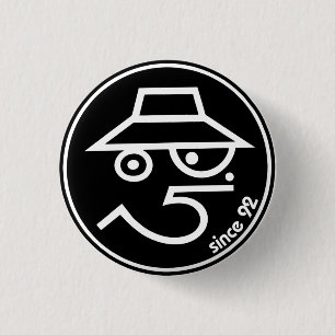 Badge Rond 2,50 Cm Originale Nanna Smith Attire Pin