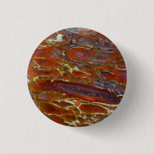 Badge Rond 2,50 Cm Os de dinosaure pétrifié