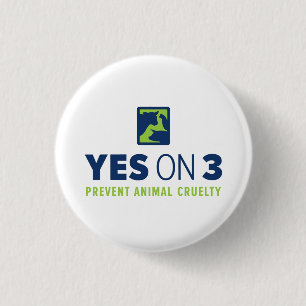Badge Rond 2,50 Cm Oui sur 3 ! Mini bouton