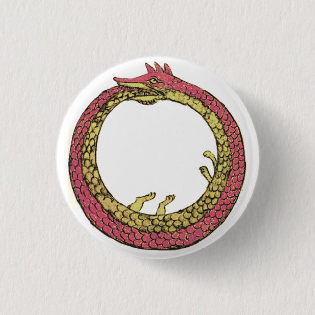 Badge Rond 2,50 Cm ouroboros (Devant)