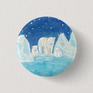 Badge Rond 2,50 Cm Ours polaires