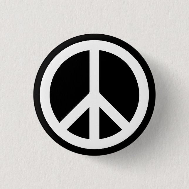Badge Rond 2,50 Cm Paix (Devant)