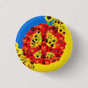 Badge Rond 2,50 Cm Paix pour l'Ukraine !