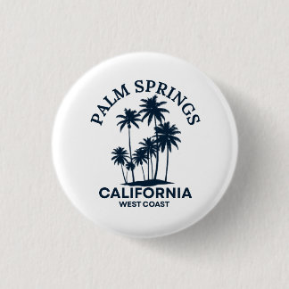 Badge Rond 2,50 Cm Palm Springs California