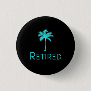 Badge Rond 2,50 Cm Palmier retiré de vacances