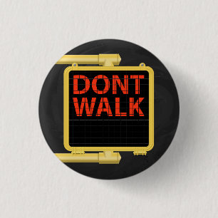 Badge Rond 2,50 Cm Panneau piéton New York