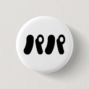 Badge Rond 2,50 Cm Papa japonais パ パ   Nihongo
