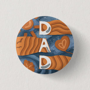 Badge Rond 2,50 Cm Papa - Joyeuse fête des pères