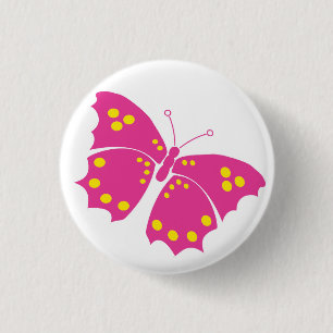 Badge Rond 2,50 Cm Papillon