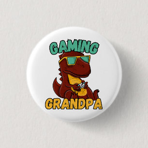 Badge Rond 2,50 Cm Papy des jeux vidéo