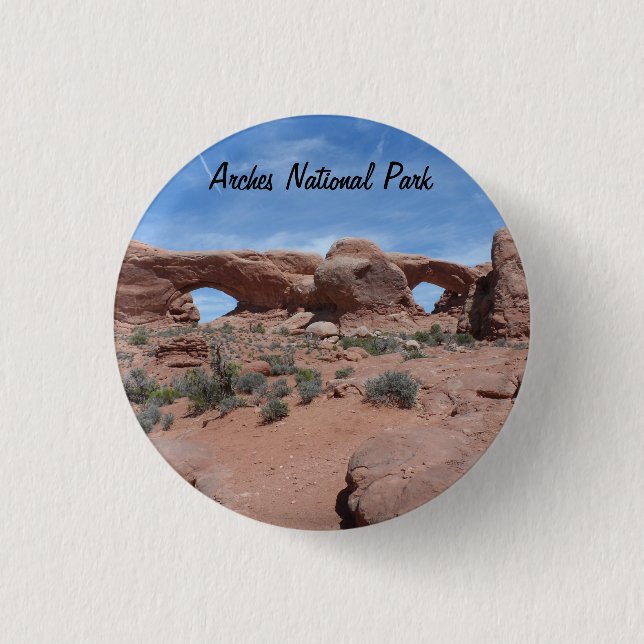 Badge Rond 2,50 Cm Parc national des Arches (Devant)