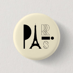 BADGE ROND 2,50 CM PARIS
