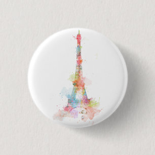 Badge Rond 2,50 Cm Paris