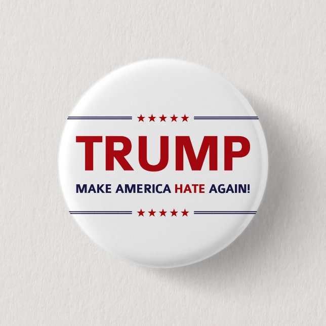 Badge Rond 2,50 Cm Parodie de Donald Trump (Devant)