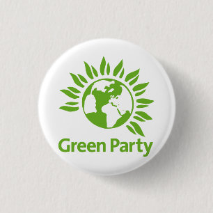 Badge Rond 2,50 Cm Parti Vert