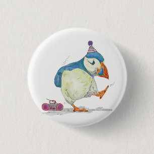 Badge Rond 2,50 Cm Partie de macareux