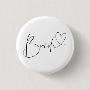 Badge Rond 2,50 Cm Partie mignonne de Bachelorette de jeune mariée d