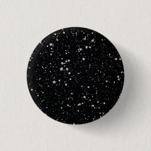 Badge Rond 2,50 Cm Parties scintillantes Stars2 - Noir argenté