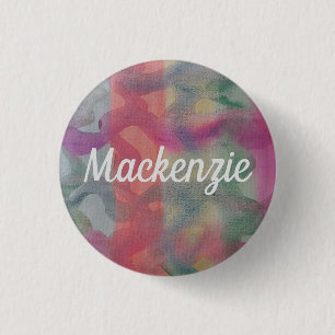 Badge Rond 2,50 Cm Pastel Art Abstrait