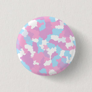Badge Rond 2,50 Cm Pastel Camouflage Motif d'art Abstrait