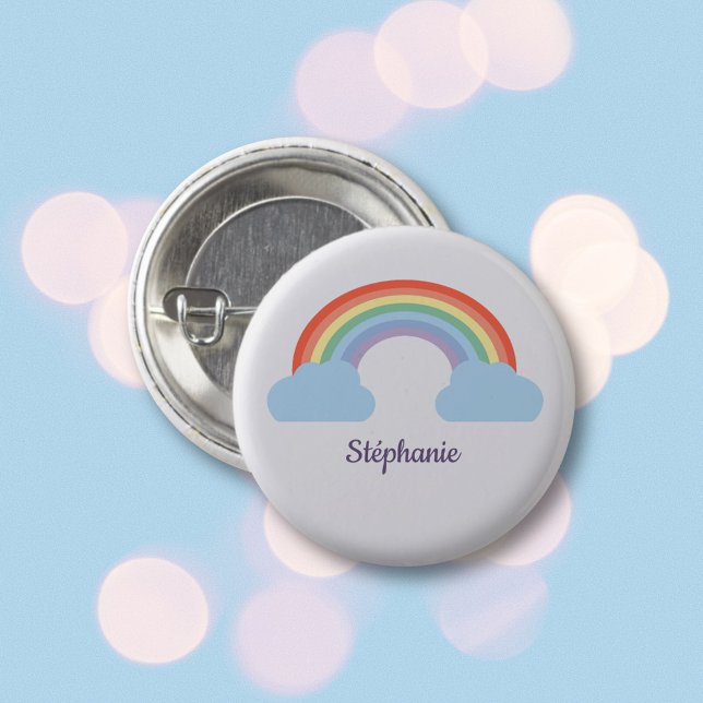 Badge Rond 2,50 Cm Pastel Rainbow (Pastel Rainbow Button)