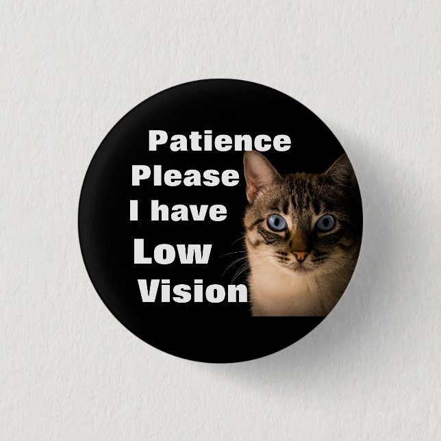 Badge Rond 2,50 Cm Patience please (Devant)