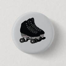 Patins à roulettes noirs Bouton