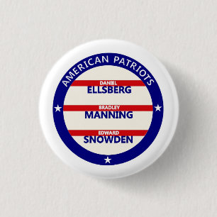 Badge Rond 2,50 Cm Patriotes américains