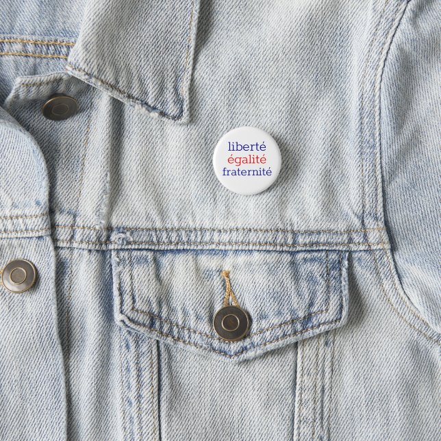 Badge Rond 2,50 Cm patriotique français (En situation)
