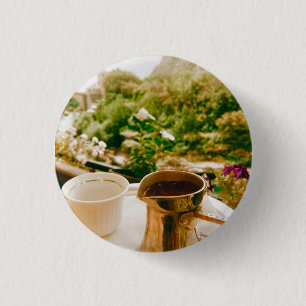 Badge Rond 2,50 Cm Pause café bosniaque à Mostar