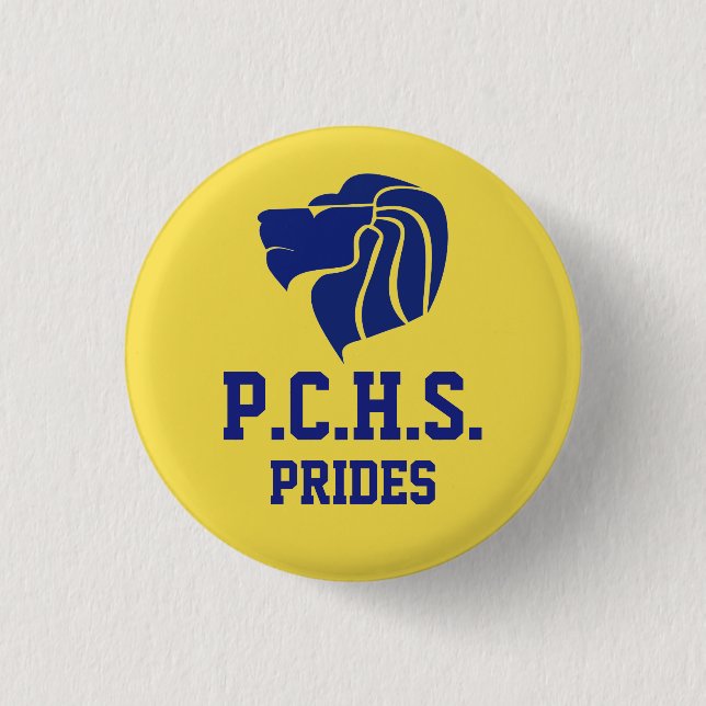 Badge Rond 2,50 Cm PCHS glorifie le bouton (Devant)