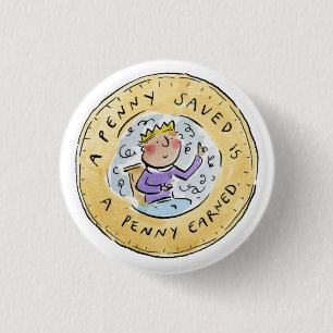 Badge Rond 2,50 Cm Penny épargnée