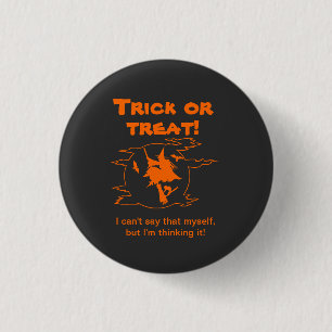 Badge Rond 2,50 Cm Penser à un sort ou à un bonbon