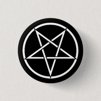 Badge Rond 2,50 Cm Pentagramme inversé (couleur arrière - plan person
