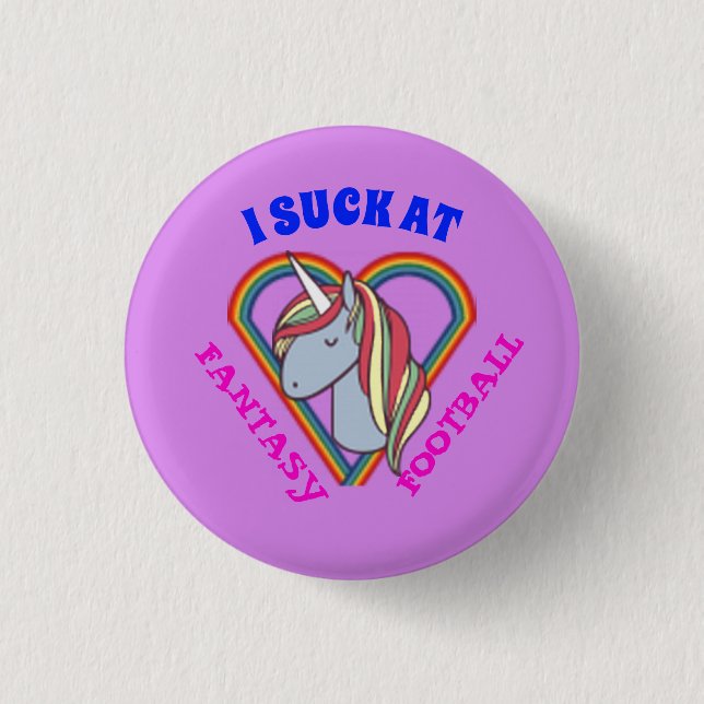Badge Rond 2,50 Cm Perdant du football d'imaginaire (Devant)