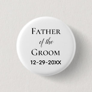 Badge Rond 2,50 Cm Père du marié Mariage 