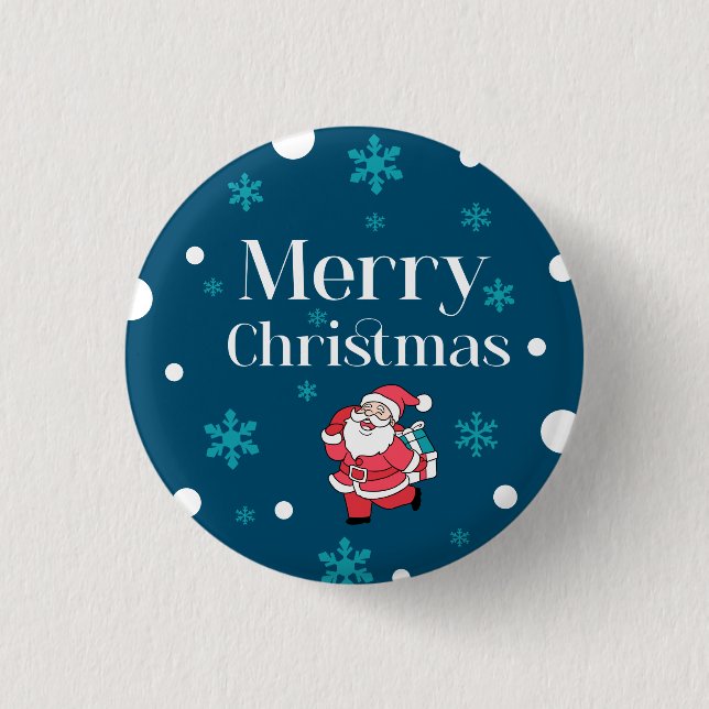 Badge Rond 2,50 Cm Père Noël (Devant)