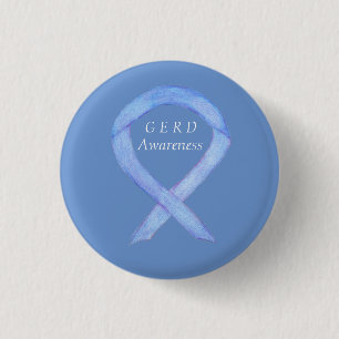 Badge Rond 2,50 Cm Périphérique de sensibilisation au GERD Brochure