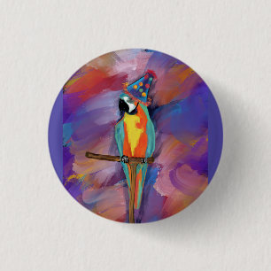 Badge Rond 2,50 Cm perroquet