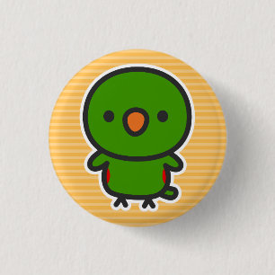 Badge Rond 2,50 Cm Perruche éclectique / Mâle