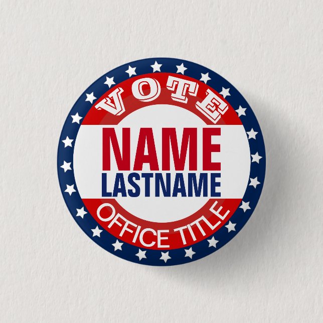 Badge Rond 2,50 Cm Personnalisation du Modèle de campagne (Devant)